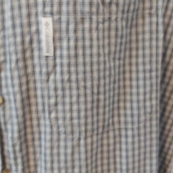 COLUMBIA | Men's Button Down Shirt Grey Black Size Large - Picture 4 of 8